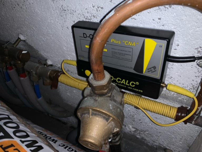 D-CALC Plus anti-calcaire sur du cuivre
